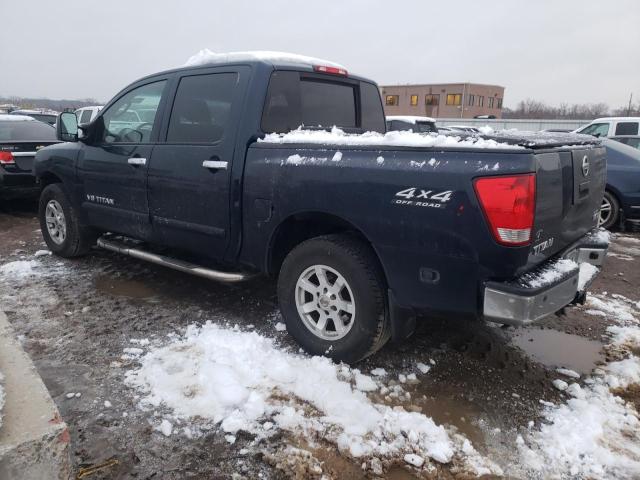 1N6BA07B37N210695 - 2007 NISSAN TITAN XE BLUE photo 2