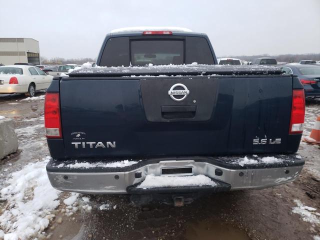 1N6BA07B37N210695 - 2007 NISSAN TITAN XE BLUE photo 6