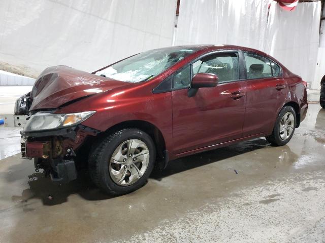 2HGFB2F50EH539984 - 2014 HONDA CIVIC LX BURGUNDY photo 1