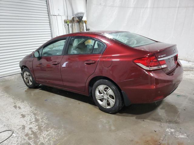 2HGFB2F50EH539984 - 2014 HONDA CIVIC LX BURGUNDY photo 2