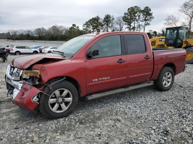 1N6BA0ED1DN310701 - 2013 NISSAN TITAN S BURGUNDY photo 1