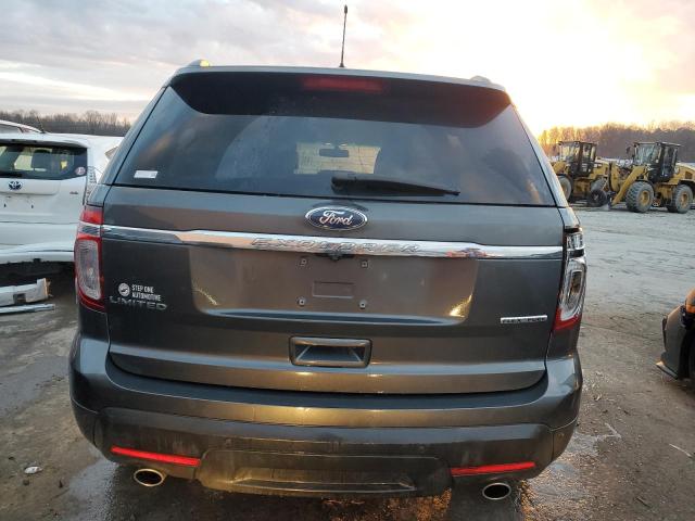 1FM5K7F89FGB97378 - 2015 FORD EXPLORER LIMITED GRAY photo 6