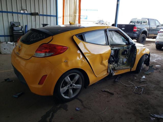 KMHTC6AD2FU225624 - 2015 HYUNDAI VELOSTER YELLOW photo 3