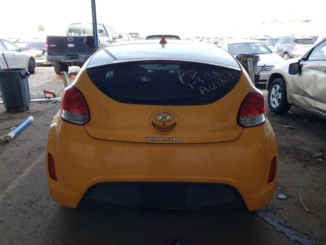 KMHTC6AD2FU225624 - 2015 HYUNDAI VELOSTER YELLOW photo 6