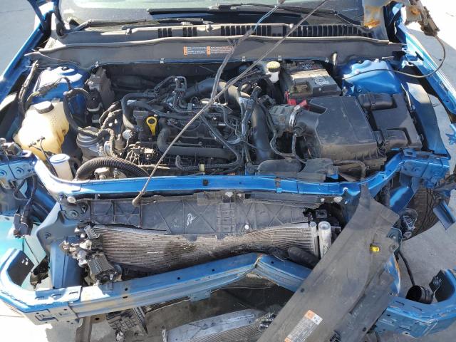 3FA6P0HD0LR255657 - 2020 FORD FUSION SE BLUE photo 11