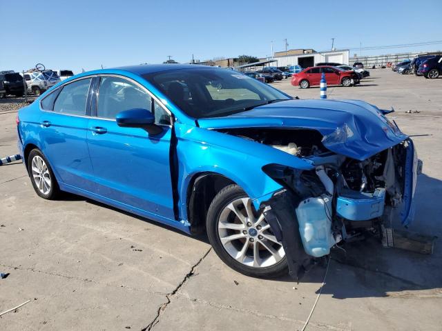 3FA6P0HD0LR255657 - 2020 FORD FUSION SE BLUE photo 4