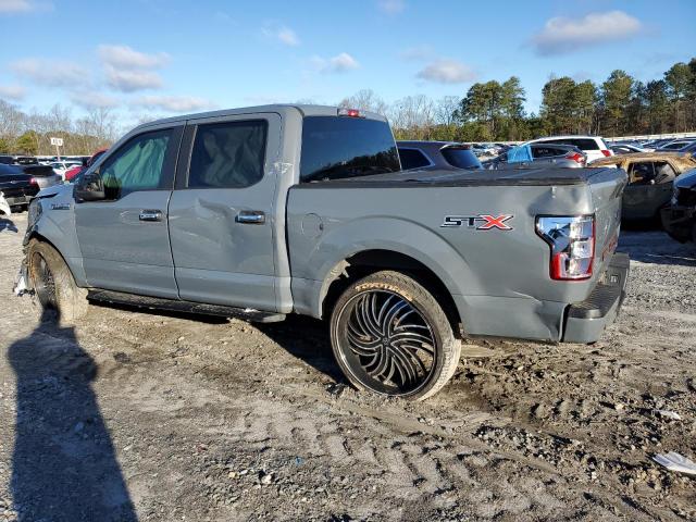 1FTEW1CP0KKF21603 - 2019 FORD F150 SUPERCREW GRAY photo 2