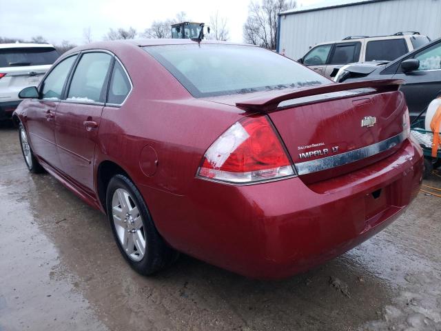 2G1WB5EK2B1208358 - 2011 CHEVROLET IMPALA LT MAROON photo 2