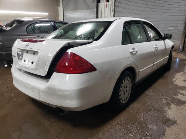 1HGCM56187A168845 - 2007 HONDA ACCORD VALUE WHITE photo 3