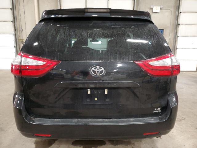 5TDJZ3DC7JS205622 - 2018 TOYOTA SIENNA LE BLACK photo 6