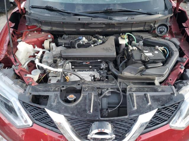 KNMAT2MV0GP678116 - 2016 NISSAN ROGUE S RED photo 12