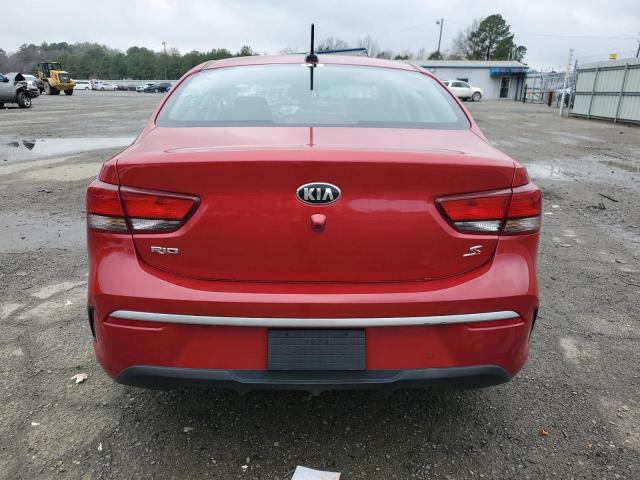 3KPA24AD9ME375776 - 2021 KIA RIO LX RED photo 6