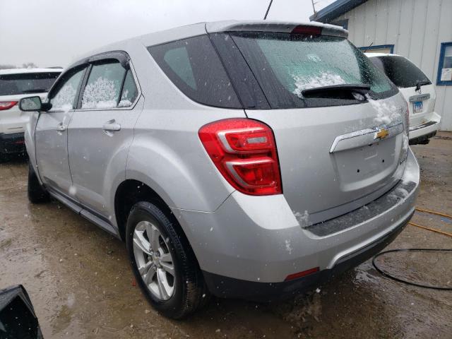 2GNALBEK7H1613547 - 2017 CHEVROLET EQUINOX LS SILVER photo 2