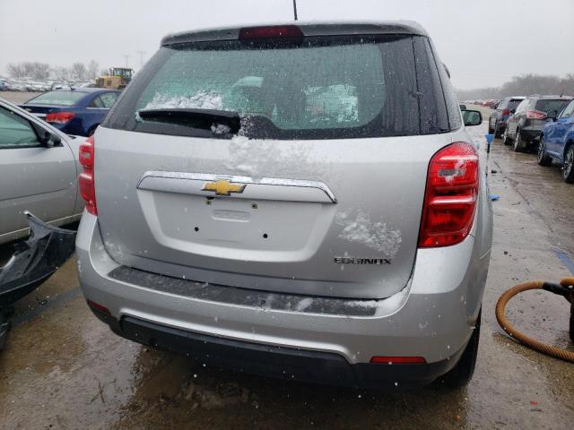 2GNALBEK7H1613547 - 2017 CHEVROLET EQUINOX LS SILVER photo 6