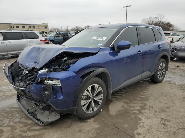 JN8AT3BA4MW010587 - 2021 NISSAN ROGUE SV BLUE photo 1