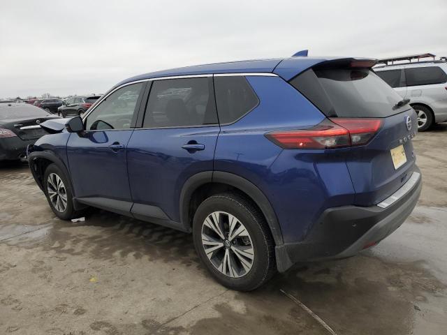 JN8AT3BA4MW010587 - 2021 NISSAN ROGUE SV BLUE photo 2