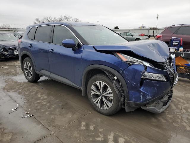 JN8AT3BA4MW010587 - 2021 NISSAN ROGUE SV BLUE photo 4