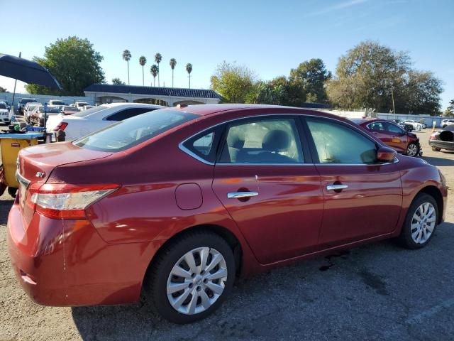 3N1AB7APXFL657471 - 2015 NISSAN SENTRA S BURGUNDY photo 3