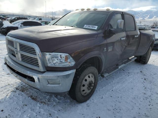 3C63DRML4CG184232 - 2012 DODGE RAM 3500 LARAMIE BURGUNDY photo 1