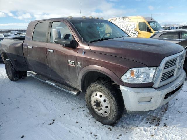 3C63DRML4CG184232 - 2012 DODGE RAM 3500 LARAMIE BURGUNDY photo 4