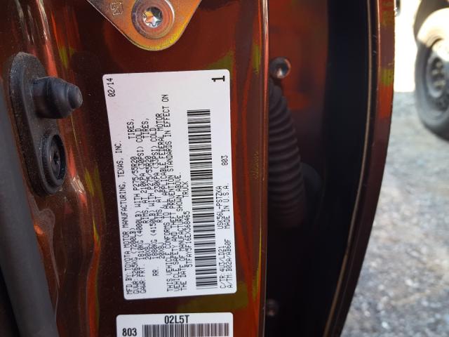 5TFAY5F16EX368465 - 2014 TOYOTA TUNDRA CREWMAX PLATINUM  Foto 10