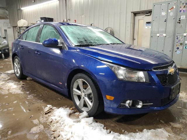 1G1PE5SB1D7147106 - 2013 CHEVROLET CRUZE LT BLUE photo 4