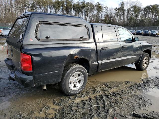 1D7HW48NX8S508006 - 2008 DODGE DAKOTA QUAD SLT BLACK photo 3