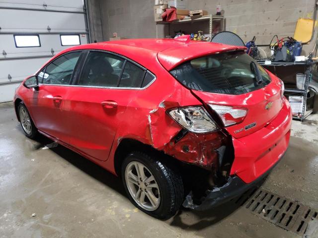 3G1BE6SM5JS568633 - 2018 CHEVROLET CRUZE LT RED photo 2