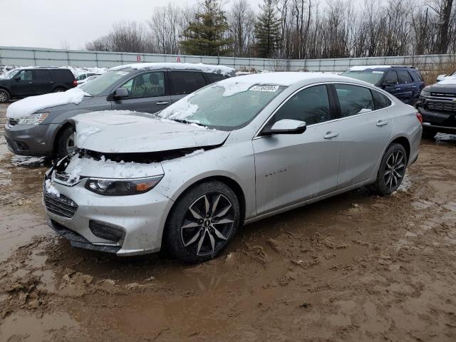 1G1ZE5STXHF286535 - 2017 CHEVROLET MALIBU LT SILVER photo 1