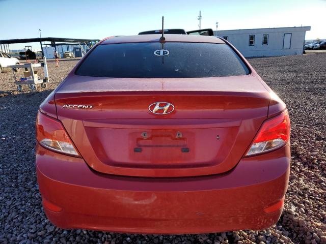 KMHCT4AE5GU000810 - 2016 HYUNDAI ACCENT SE RED photo 6