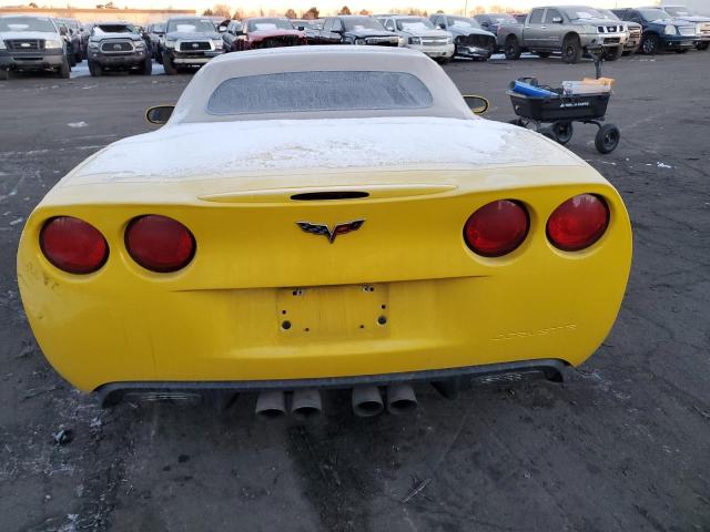 1G1YY36U875115314 - 2007 CHEVROLET CORVETTE YELLOW photo 6