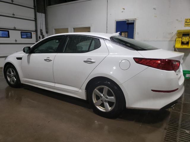 KNAGM4A74F5527425 - 2015 KIA OPTIMA LX WHITE photo 2