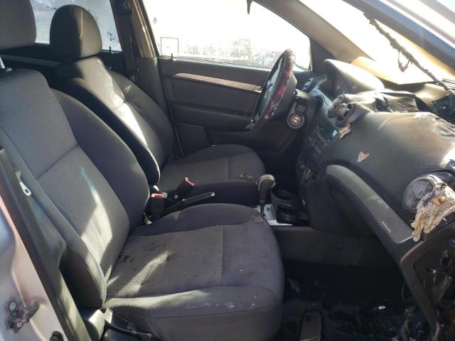 KL1TD5DE0BB219737 - 2011 CHEVROLET AVEO LS ვერცხლისფერი ფოტო 5