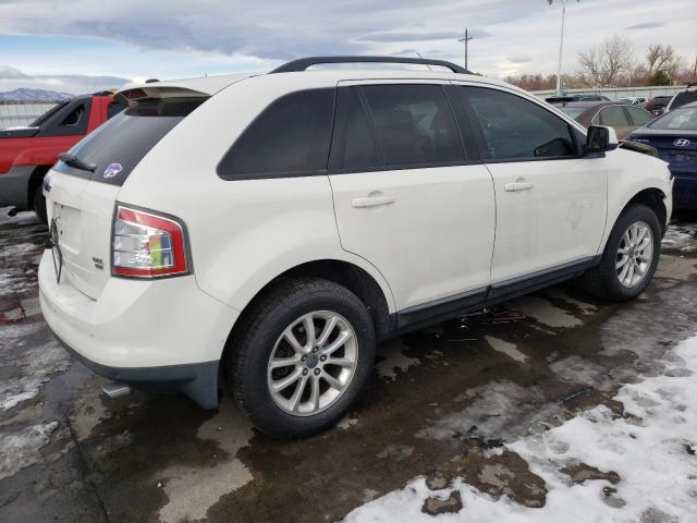 2FMDK48C59BB01818 - 2009 FORD EDGE SEL WHITE photo 3