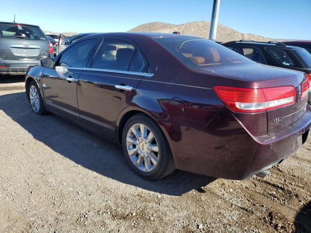 3LNDL2L31BR756803 - 2011 LINCOLN MKZ HYBRID BURGUNDY photo 2