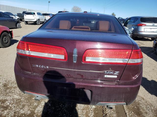 3LNDL2L31BR756803 - 2011 LINCOLN MKZ HYBRID BURGUNDY photo 6