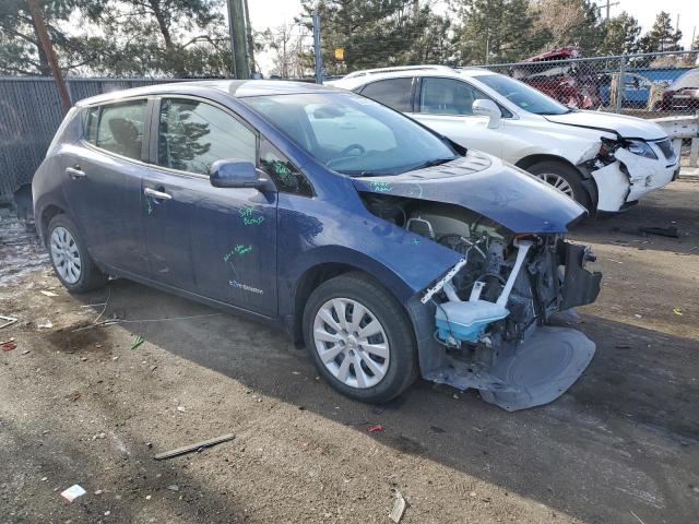 1N4BZ0CP8HC303891 - 2017 NISSAN LEAF S BLUE photo 4