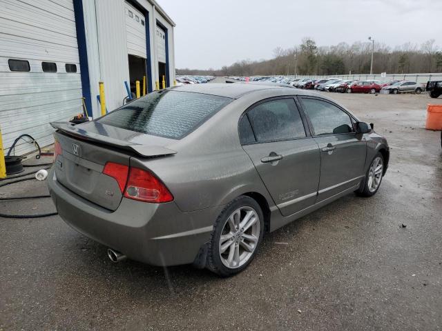 2HGFA55538H711516 - 2008 HONDA CIVIC SI GRAY photo 3