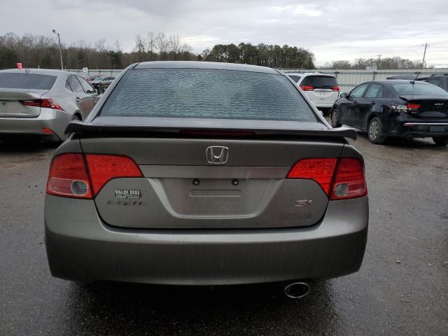 2HGFA55538H711516 - 2008 HONDA CIVIC SI GRAY photo 6