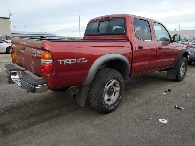 5TEGN92N02Z057797 - 2002 TOYOTA TACOMA DOUBLE CAB PRERUNNER BURGUNDY photo 3
