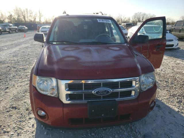 1FMCU0D73AKA93963 - 2010 FORD ESCAPE XLT MAROON photo 5