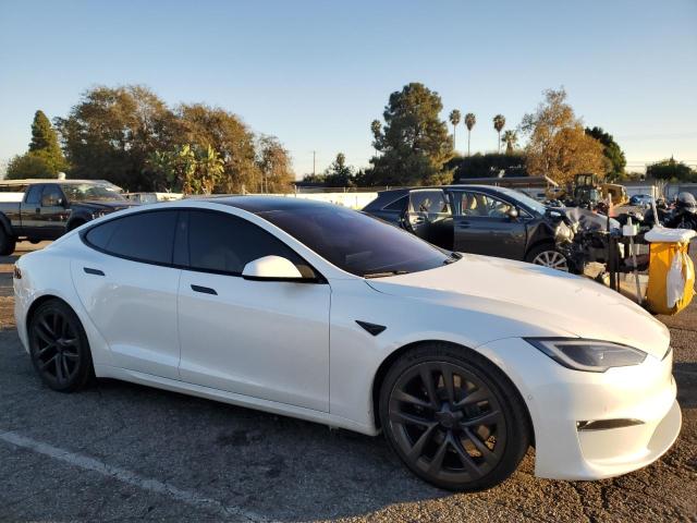 5YJSA1E57NF492650 - 2022 TESLA MODEL S თეთრი ფოტო 4