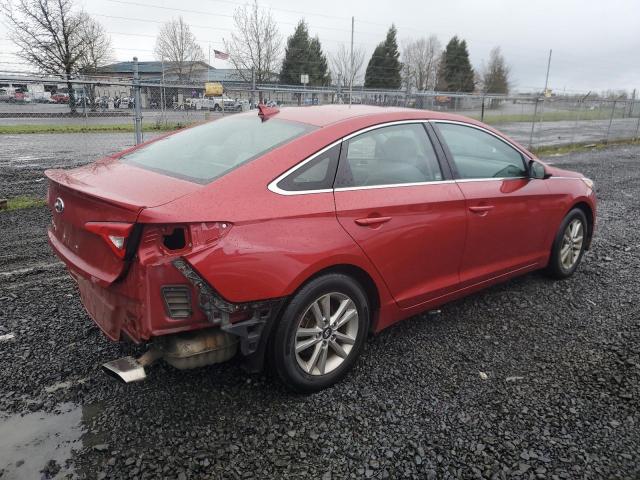 5NPE24AFXHH589311 - 2017 HYUNDAI SONATA SE RED photo 3