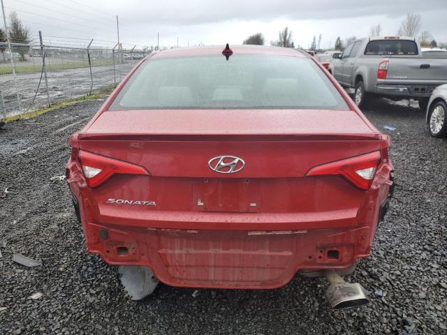 5NPE24AFXHH589311 - 2017 HYUNDAI SONATA SE RED photo 6