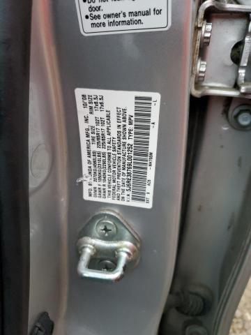 5J6RE38769L001252 - 2009 HONDA CR-V EXL SILVER photo 13