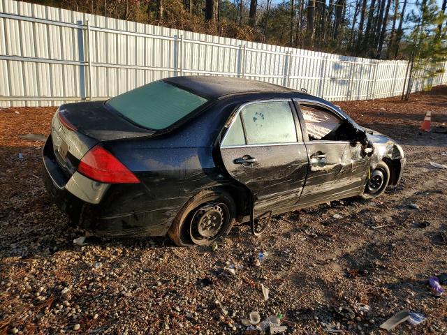 3HGCM56427G706337 - 2007 HONDA ACCORD LX BLACK photo 3