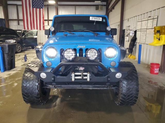 1C4BJWDG3CL103481 - 2012 JEEP WRANGLER U SPORT BLUE photo 5