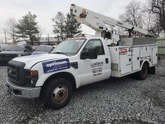 1FDWF36Y78EE43800 - 2008 FORD F350 SUPER DUTY WHITE photo 1