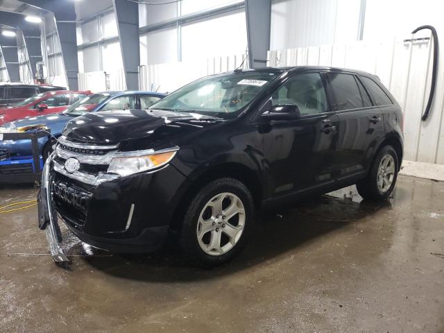 2FMDK4JC3CBA27333 - 2012 FORD EDGE SEL BLACK photo 1