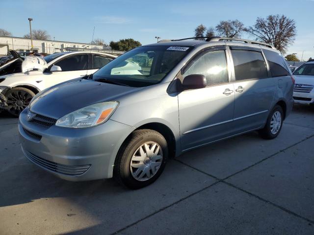 5TDZA23C94S140234 - 2004 TOYOTA SIENNA CE BLUE photo 1